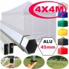Gazebo ALLUMINIO 3x3m - 4,5x3m - 6x3m pieghevole