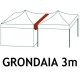 Grondaia 3m per gazebo pieghevole