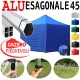 Gazebo ALLUMINIO 3x3m - 4,5x3m - 6x3m pieghevole