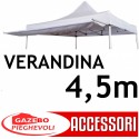 Verandina tettoia 4,5m per ALU45