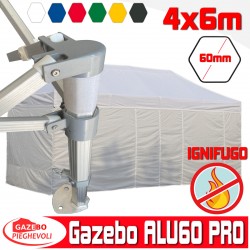 Gazebo 4x6m ALLUMINIO PRO60 - Ignifugo