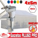 Gazebo 4x6m ALLUMINIO PRO60 - Ignifugo