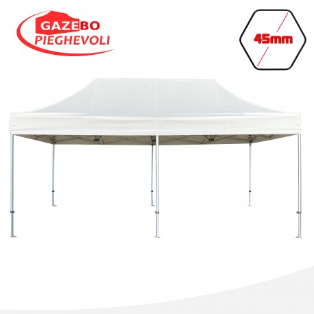 Gazebo 6x3m ALLUMINIO PRO 45 pieghevole stand