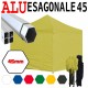 Gazebo ALLUMINIO 3x3m - 4,5x3m - 6x3m pieghevole