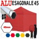 Gazebo ALLUMINIO 3x3m - 4,5x3m - 6x3m pieghevole