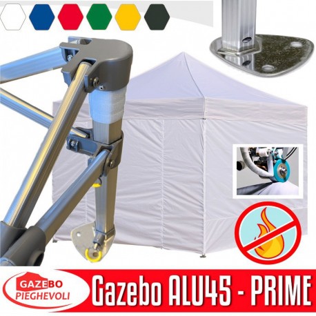 Gazebo ALLUMINIO 3x3m - 4,5x3m - 6x3m pieghevole