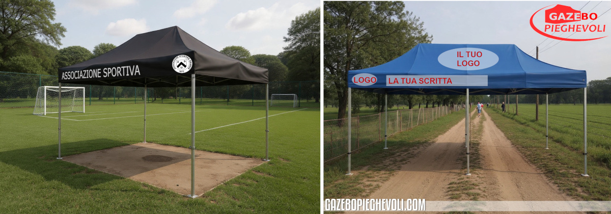 gazebo pieghevole associazioni sportive