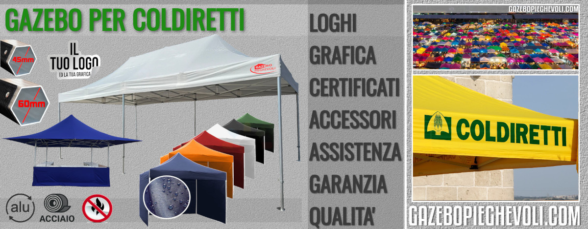 gazebo per agricoltori spaccio vendita diretta