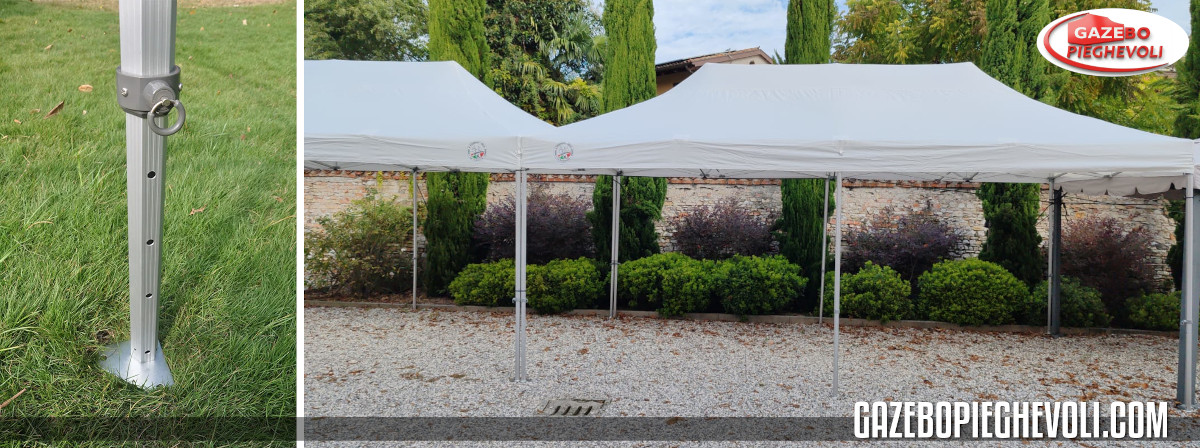 regolazione altezza gazebo pieghevole