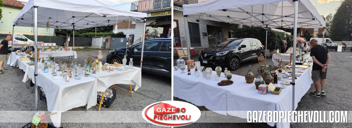 gazebo in alluminio per mercatini fiere