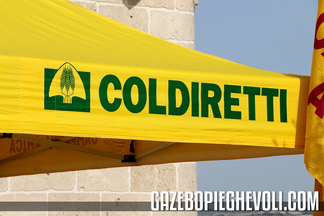 gazebo con logo personalizzato