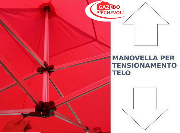 tensionamento gazebo pieghevole portatile telo