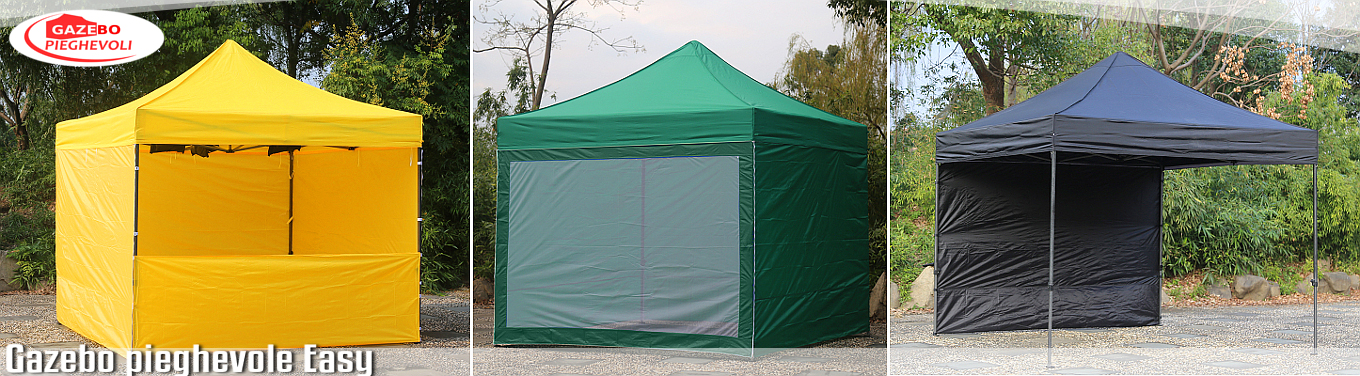 gazebo professionale certificato uso pubblico con telo in pvc