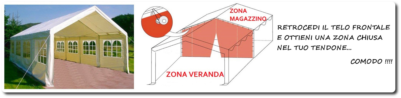 telo frontale divisorio tendoni per feste